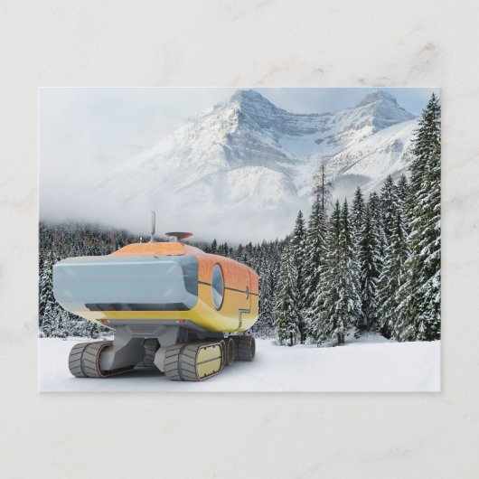 RocketLodge 3D Snowy Mountain - Briefkaart (Voorkant)
