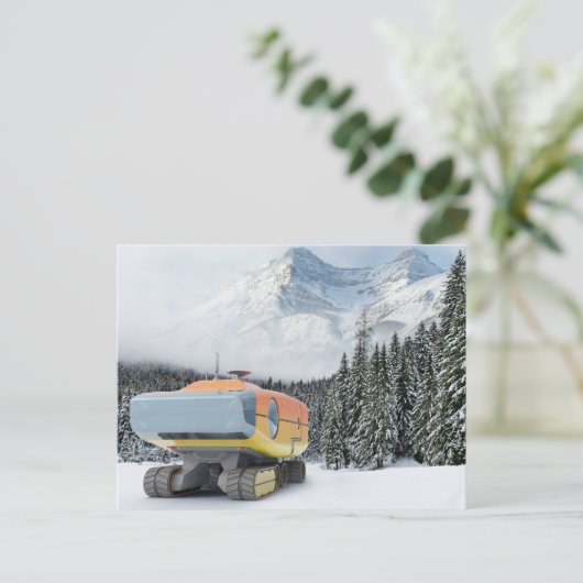 RocketLodge 3D Snowy Mountain - Briefkaart (Staand voorkant)