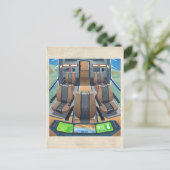 RocketLodge Cabin - Briefkaart (Staand voorkant)