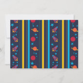 Rocketman 5x7 Verjaardag Uitnodigen Kaart (Achterkant)