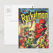 Rocketman  strips briefkaart (Voorkant / Achterkant)