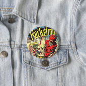 Rocketman  strips ronde button 7,6 cm (In situ)