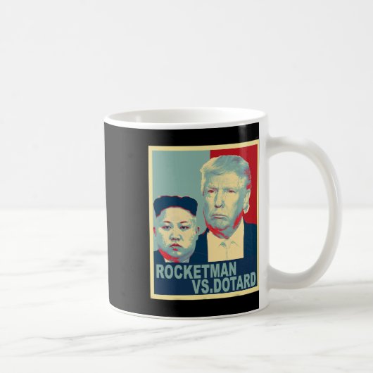 Rocketman Vs De Dotard Kim Jong Un Grappig Trump M Koffiemok (Rechts)