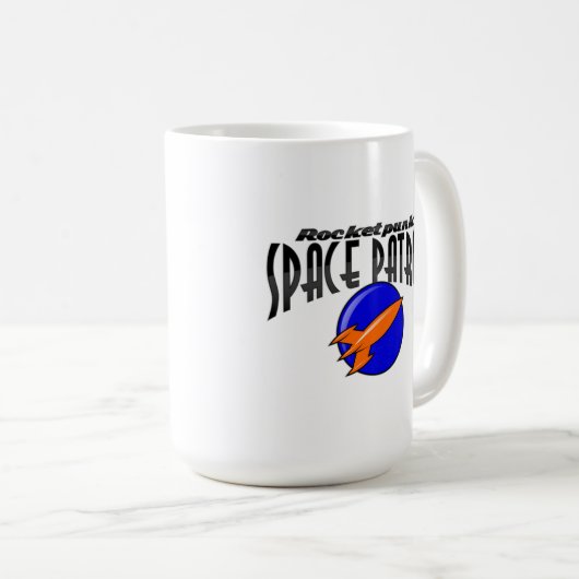 Rocketpunk Space Patrol Insignia Mok (Voorkant rechts)