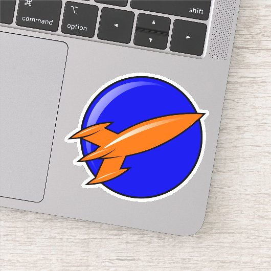 Rocketpunk Space Patrol Insignia Sticker (Detail)
