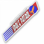 Rocketpunk Space Patrol Pennant Sticker (Voorkant)