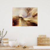 Rockets en blauwe lichten van Joseph Mallord Turne Poster (Keuken)