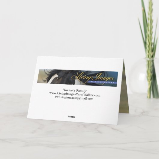 Rocket's Family Greeting Card (Achterkant)