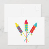Rockets Fireworks Briefkaart (Voorkant / Achterkant)