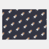 Rockets Solar System Astronaut Satelliet 3 stuk Inpakpapier Vel (Voorkant)