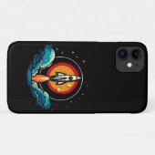 Rocketship Case-Mate iPhone Case (Achterkant (horizontaal))