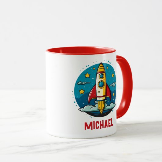 Rocketship Mok (Voorkant rechts)