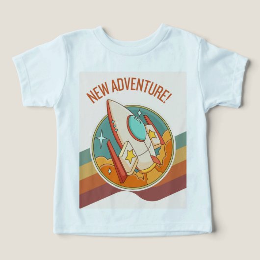 Rocketship nieuw avontuur (Design voorkant)