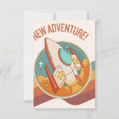 Rocketship nieuw avontuur kaart (Achterkant)