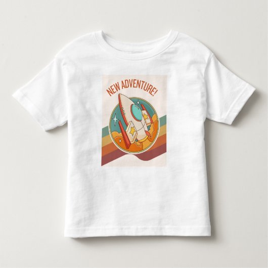 Rocketship nieuw avontuur kinder shirts (Voorkant)