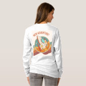 Rocketship nieuw avontuur t-shirt (Achterkant volledig)