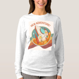 Rocketship nieuw avontuur t-shirt