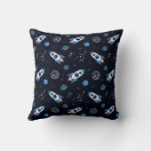 Rocketship Pattern Sierkussen (Achterkant)