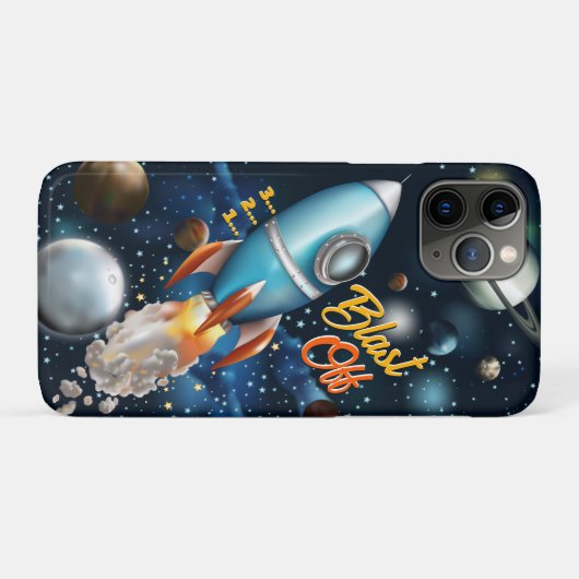 Rocketship Space Adventure Personaliseren Case-Mate iPhone Case (Achterkant (horizontaal))