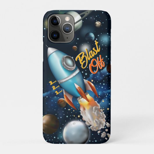 Rocketship Space Adventure Personaliseren Case-Mate iPhone Case (Achterkant)