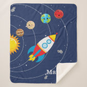 Rocketship Space Astronaut, zonneboogsystemen Sherpa Deken (Voorkant)