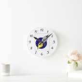 ROCKETSHIP SPACESHIP-KLEUREN RONDE KLOK (Huis)