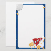 Rocketship Stationery Briefpapier (Voorkant / Achterkant)