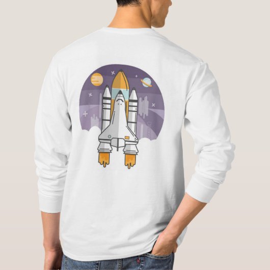 Rocketship T-shirt (Achterkant)
