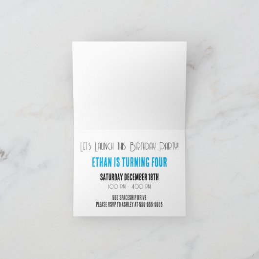 Rocketship Verjaardag (Binnen)