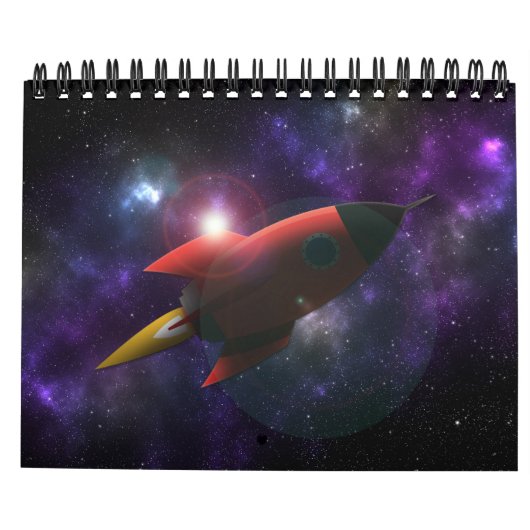Rockey in space kalender (Achterkant)