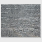 Rockface met zwart gelaagd sediment cadeaupapier (Vlak)