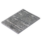 Rockface met zwart gelaagd sediment notitieboek (Linkerzijde)