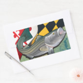 Rockfish van de burger van Maryland Rechthoekige Sticker (Envelop)