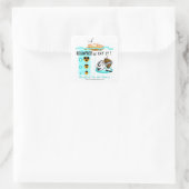 Rockfish vissen stickers, opnieuw drukken of eten vierkante sticker (Tas)