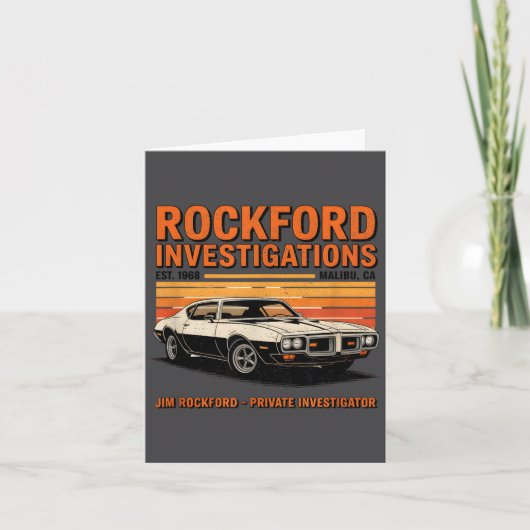 Rockford Detective Agency - Rockford Files  Kaart (Voorkant)