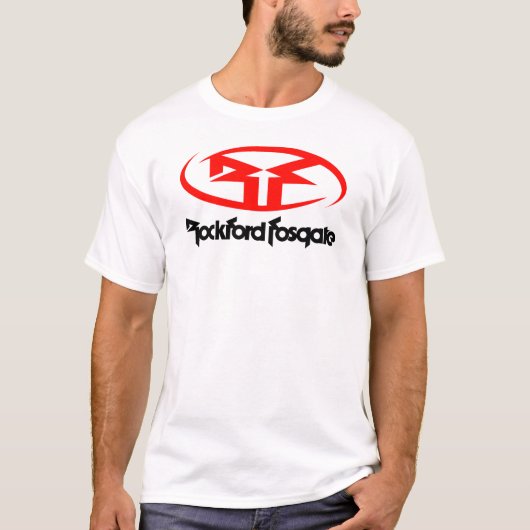 Rockford Fosgate Auto Audio Versterker Grappig Log T-shirt (Voorkant)