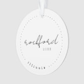 Rockford, IL Travel United States Simple Ornament (voorkant)