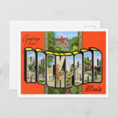 Rockford, illinois  Big Letters Briefkaart (Voorkant / Achterkant)