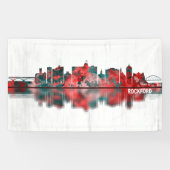 Rockford Illinois Skyline Spandoek (Horizontaal)