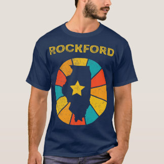 Rockford Illinois Vintage Gedecoreerde Souvenir 1 T-shirt