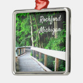 Rockford Michigan Walking Trail Metalen Ornament (Links)
