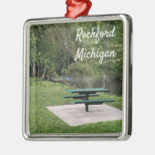 Rockford Michigan White Pine Walking Trail Metalen Ornament (Links)