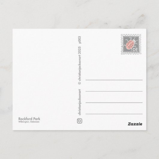 Rockford Park Briefkaart (Achterkant)