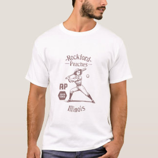 Rockford Peaches Baseball Team T-shirt