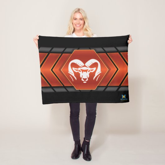 Rockford Rams #2 Fleece Deken (In situ)