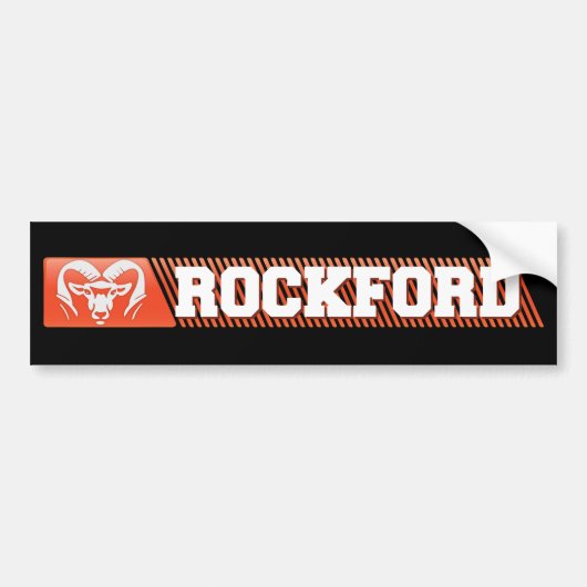 Rockford Rams #3 Bumpersticker (Voorkant)
