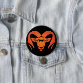 Rockford Rams #4 Button (In situ)