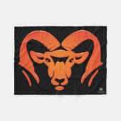 Rockford Rams #4 Fleece Blanket Deken (Voorkant (Horizontaal))