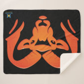 Rockford Rams #4 Sherpa Blanket Deken (Voorkant (horizontaal))