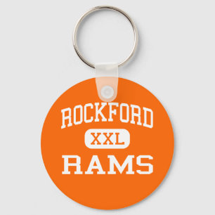 Rockford - Rams - High School - Rockford Michigan Sleutelhanger